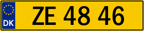 Trailer License Plate